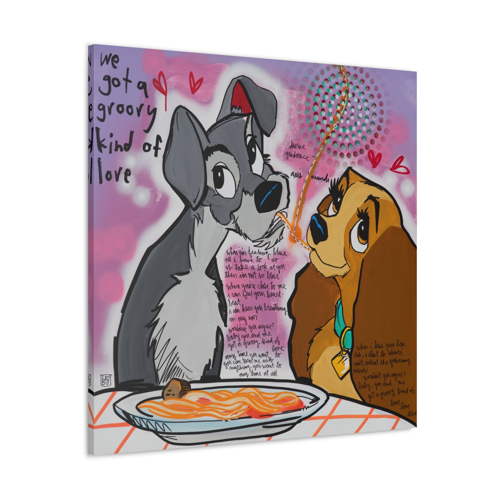 We Got a Groovy Kind of Love Lebo Gallery Wrapped Canvas